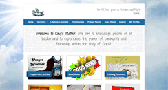 Desktop Screenshot of kingsmatter.com