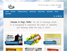 Tablet Screenshot of kingsmatter.com